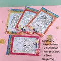 Kids DIY watercolor painting kit featuring cartoon girls with 6 colors and brush - 6-Connected Acrylic Paint Set