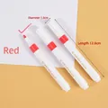 Red acrylic marker pen dimensions showing 12.8cm length and 1.5cm diameter for art drawing - Red