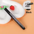 Single black triangular watercolor marker with round tip for detailed art drawing - Black