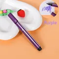 Purple triangular watercolor marker pen for kids drawing with fine tip detail view - Purple