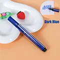 Dark blue triangular watercolor marker with detached color logo for creative drawing - Dark Blue