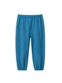 Pantalones deportivos azules para niños con cintura elástica y puños para uso casual - 90cm / Azul Medio