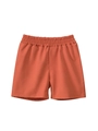 Kids quick-dry casual shorts in orange with elastic waistband and relaxed fit for summer - 90cm / Dark Orange