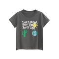Dunkelgraues Jungen T-Shirt mit buntem Kaktus- und Sonnen-Print auf weißem Grund - 90cm / Dunkelgrau