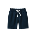 Pantalones cortos de punto de algodón azul marino para niños con cordón y bolsillos - 90cm / Azul real