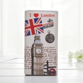 Μακρύ vintage πορτοφόλι με θέμα το Λονδίνο, το Big Ben και τη βρετανική σημαία - Μεγάλο Ρολόι