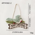 Uccellino decorativo di Natale in tessuto verde con scritta Merry Christmas - Uccello Verde