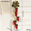 Red shiny Christmas pinecone hanging ornament with detailed dimensions and weight specifications - Red Pinecone Ornament