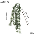 Artificial PE pine branch wall hanging with pine cones 100cm decorative vine - Green Stem