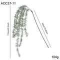 Artificial pine needle branch with tiny cones for Christmas hanging decoration 110cm - Frosted Branch