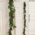 Artificial pine garland with pine cones, 180cm green vine for Christmas wall hanging - 1.8M Forest Green With Pine Cones (AGTT20-6)