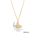 Collana con ciondolo a cigno dorato e cristalli brillanti, gioielli cigno 19,5x18,5mm - Cigno Bianco - Oro