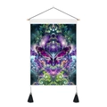 Makroaufnahme von ethnischem Schmetterling-Wandteppich mit Mandala-Mustern und Quasten - 35x50cm / Mandala Schmetterling Stil (Stil 4)