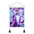 Nordic creative skull tapestry with scroll hanging kit and black tassel decorations - 35x50cm / Purple Sci-Fi Portrait Style (Style 1)