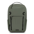 Durable army green commuter backpack for outdoor travel with functional pockets - Green