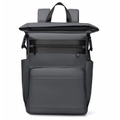 Zaino da picnic termico grigio impermeabile a doppio strato con tasche frontali con zip - Grigio