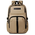 Mochila casual de negocios color caqui impermeable de gran capacidad con bolsillos - Caqui