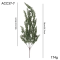 Ramo di pino artificiale in PE con pigne per decorazioni natalizie, da 78cm - Ramo di Pino Verde con Pigne (ACC37-7)