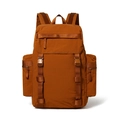 Zaino da trekking 25L marrone caramello con chiusura a coulisse e trama in nylon - Giallo Senape