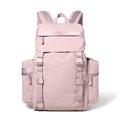 Outdoor 25L hiking backpack in dusty rose nylon with adjustable straps and multi-pockets - Pink