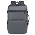 Zaino porta PC espandibile e impermeabile grigio scuro per ufficio e viaggi - Grigio