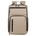 Khaki Business-Rucksack aus Oxford-Gewebe mit Taschen und gepolsterten Trägern - Khaki
