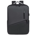 Zaino porta PC nero per notebook da gaming da 15,6 a 16,1 pollici, vista frontale - Nero