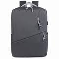 Zaino porta PC impermeabile grigio scuro 15,6 pollici per business e tempo libero - grigio scuro
