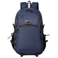 Deep blue multi-functional outdoor travel backpack with durable waterproof fabric - Dark Blue