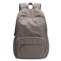 Lightweight taupe waterproof nylon outdoor backpack with large capacity and breathable straps - Space Gray
