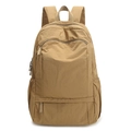 Waterproof khaki foldable travel backpack with large capacity for hiking and sports - Earth Green