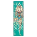 Vertical detail of Zen yoga wall hanging with bohemian mandala patterns and tree pose - 40x150cm / Yoga Tree Pose Balance (Style 3)