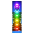 Detailed view of the seven chakras meditation printed wall hanging scroll for home decor - 40x150cm / 3D Modeled Chakra (Style 16)