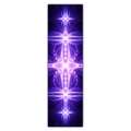 Detailed view of the vertical hanging scroll featuring purple fractal star pattern art - 40x150cm / Fractal Art Purple Light (Style 17)