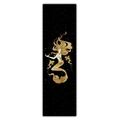 Detailed view of mermaid and koi fish illustration on black starlit tapestry - 40x150cm / Black Starry Mermaid Koi Style (Style 3)