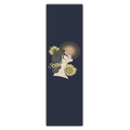 Close-up of the Leo zodiac tapestry featuring a woman with sunflowers on navy blue fabric - 40x150cm / Deep Blue Leo Sunflower Goddess Style (Style 11)