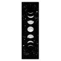Vertical lunar cycle phases and starry constellation art on wall hanging tapestry - 40x150cm / B&W Celestial Map (款式4)