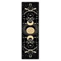 Dettaglio dell'arazzo bohémien eclissi lunare con motivi celesti dorati - 40x150cm / Stile 3