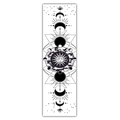 Detailed view of bohemian lunar eclipse tapestry with sun and moon celestial graphics - 40x150cm / Style 13