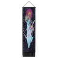 Tapiz de pared de sol y luna con ilustración espiritual de chica y estrellas negras - 32.5x130cm / Diosa Sosteniendo Estrella (Estilo-1)