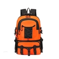 Taktischer Wanderrucksack mit hoher Kapazität, orangefarbener Wabenstruktur und Gurten - Orange