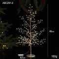 45cm small acrylic crystal Christmas tree lamp with warm LED lights and golden base - 45cm / Gold Water Drop Bead Tree (ABCZ91-2)