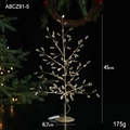 Glow crystal Christmas tree with gold wire and LED lights for desktop decoration - 45cm / Gold Gemstone Bead Tree (ABCZ91-5)