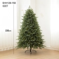 Lush 150cm artificial PE Christmas tree with 600 tips and black metal stand - Standard Tree / Small Style (SHH129-150)