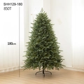 Luxurious 180cm double-tone green PE Christmas tree with 850T tips and metal stand - Standard Tree / Medium Style (SHH129-180)