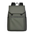 Armeegrüner wasserdichter Business-Rucksack mit mattem Finish und Schnallenverschluss - Grün