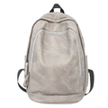 Hellgrauer großer Canvas-Rucksack für Reisen und Outdoor-Aktivitäten - Hellgrau