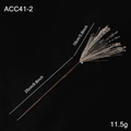 Silver 35cm Christmas glitter spray branch for tree decoration, 11.5g festive ornament - Champagne