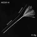 Silver glittering firework decorative stem for Christmas tree and floral arrangements - Silver
