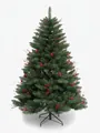 150cm Red Berry Pointed Tree